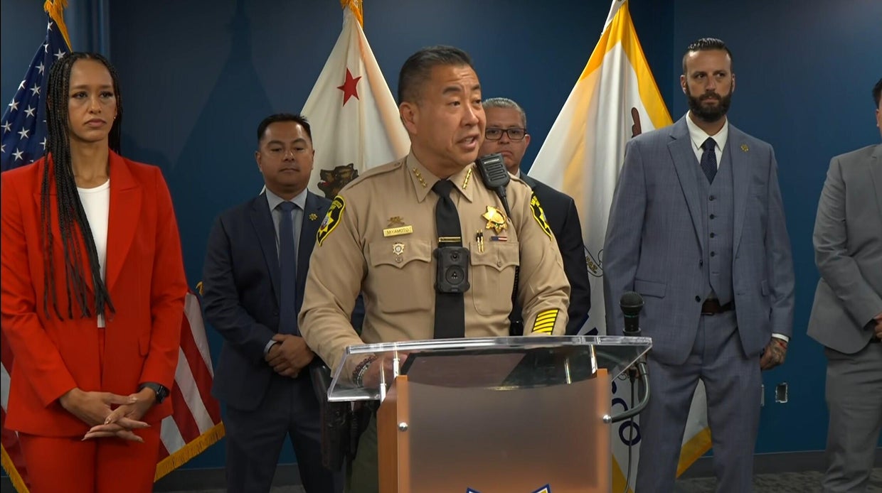 Sheriff Miyamoto discussing the investigation