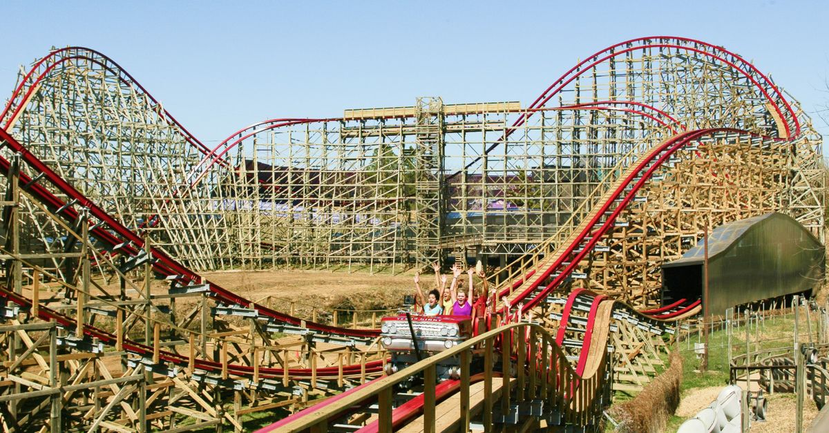 Six Flags Over Texas park exterior in Arlington