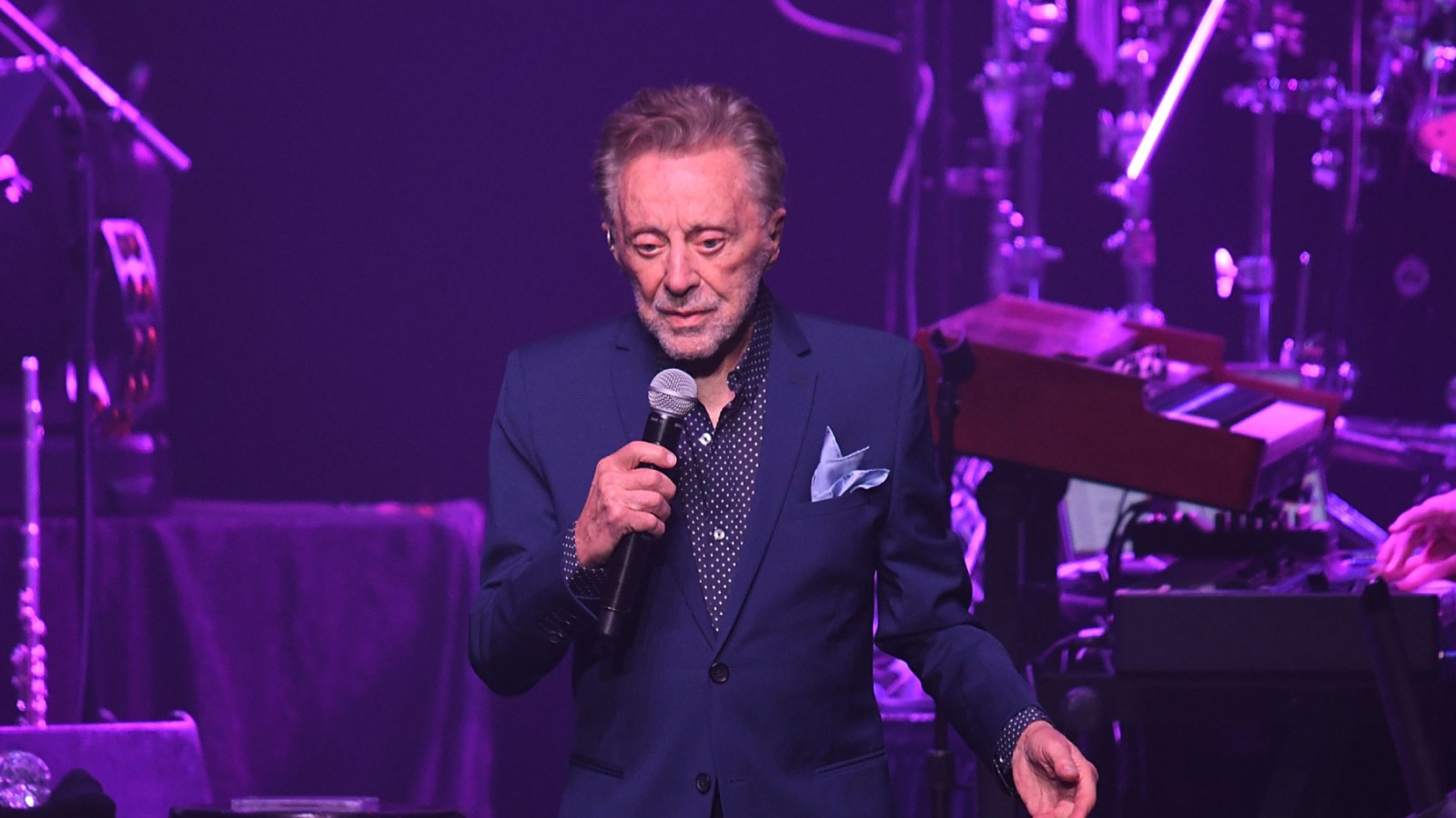 Frankie Valli at his career milestone, representing his decades of performing