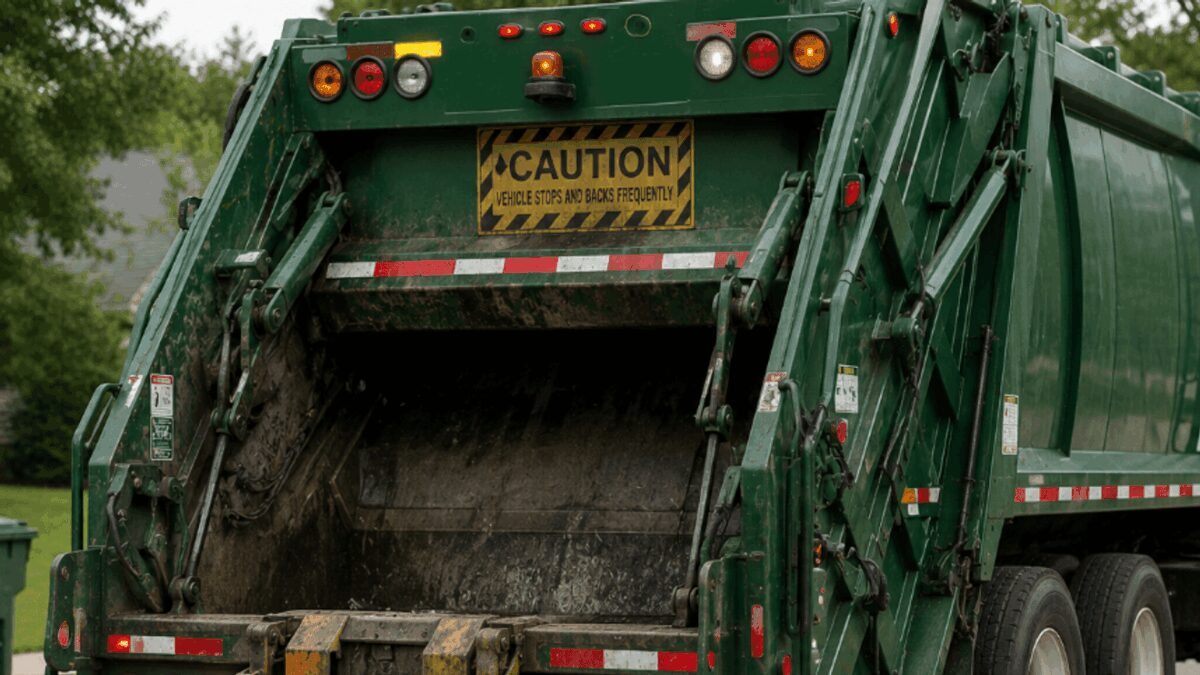 Sanitation worker, 32, dies after falling from back of truck his dad was driving on first day of new job