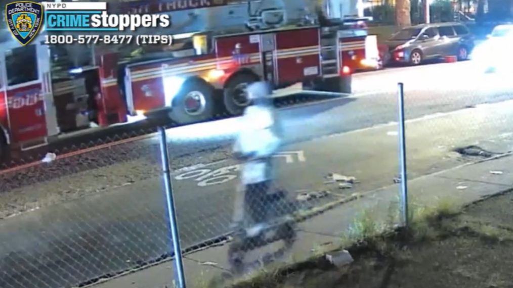 Police investigated the double shooting on a busy Friday afternoon
