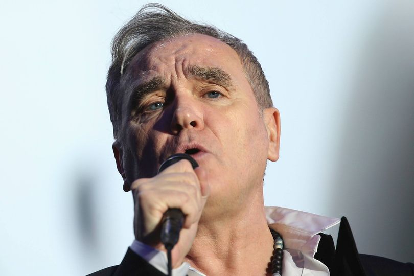 Morrissey, performing during tour dates