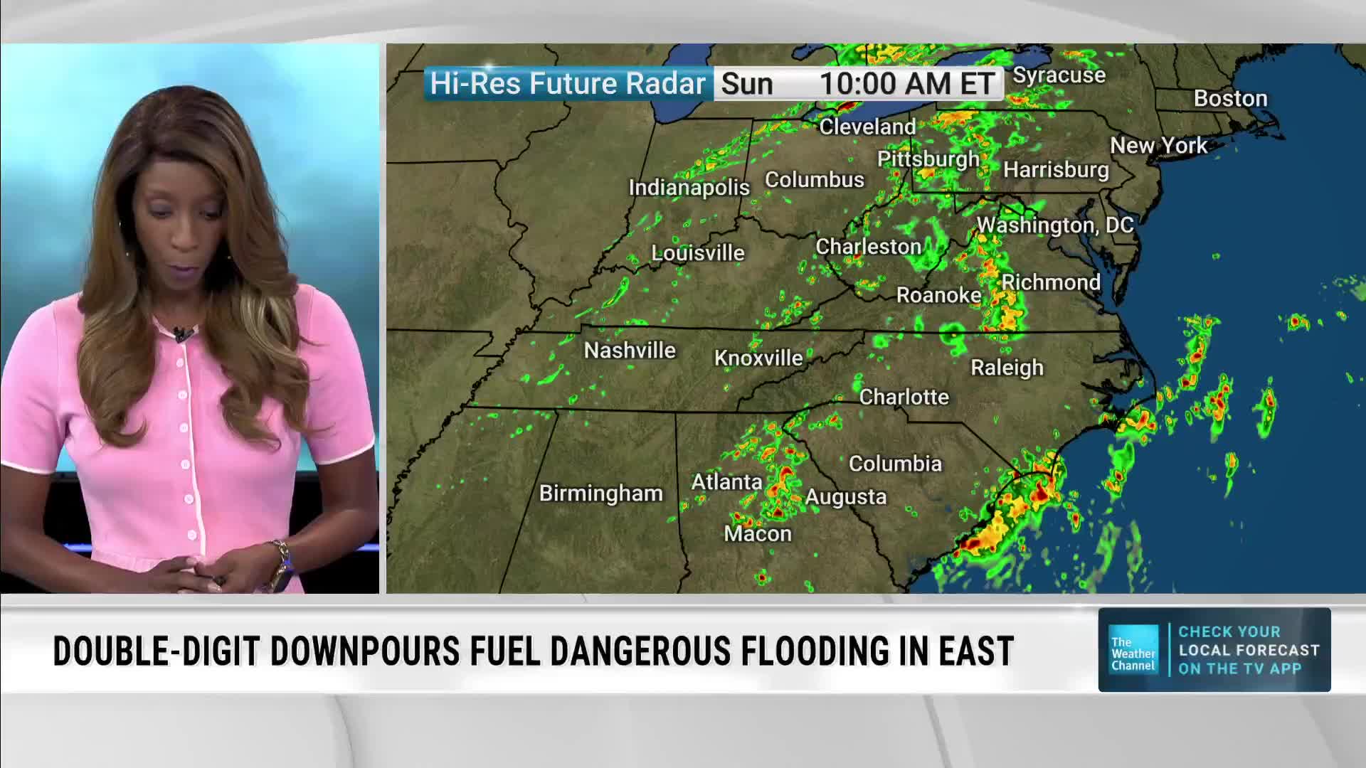 Meteorologist Bernie Rayno discussing the storm forecast