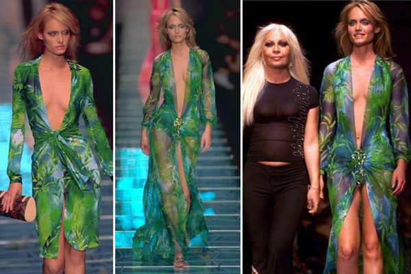 Rachel Zoe takes the plunge in Jennifer Lopez’s iconic Versace dress