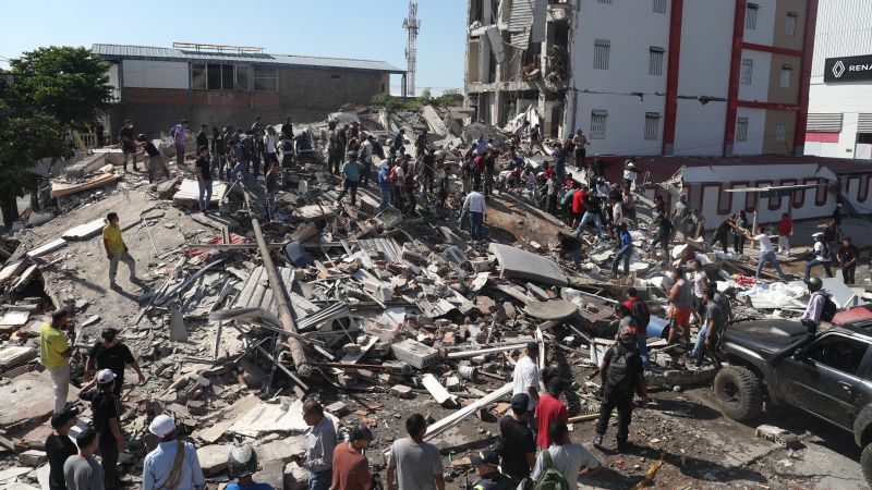 Andres Martinez, a Northern California man trapped in the Colombian earthquake zone
