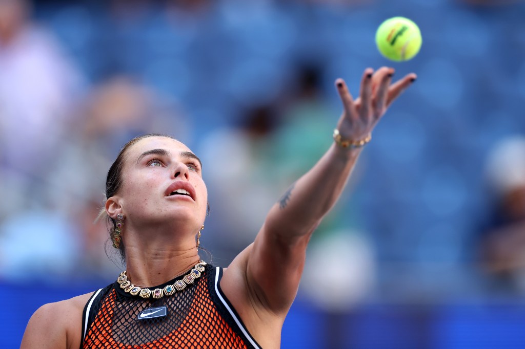 Aryna Sabalenka pairs sheer dress with more than 127 carats of jewelry at the US Open