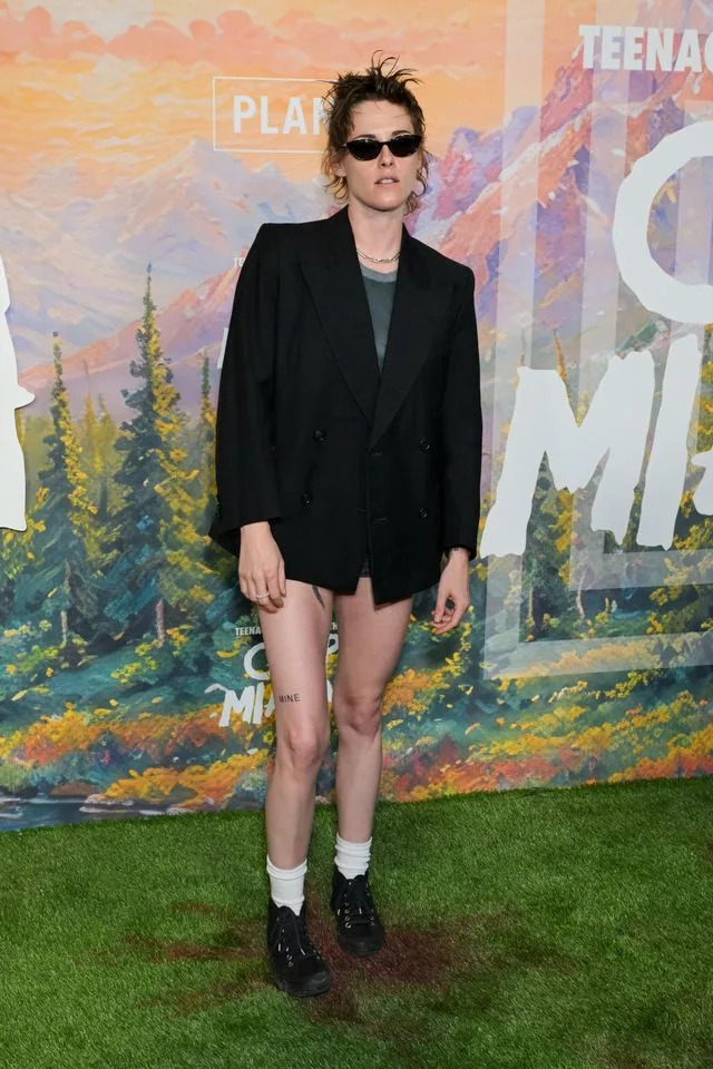 Kristen Stewart at a film premiere red carpet event