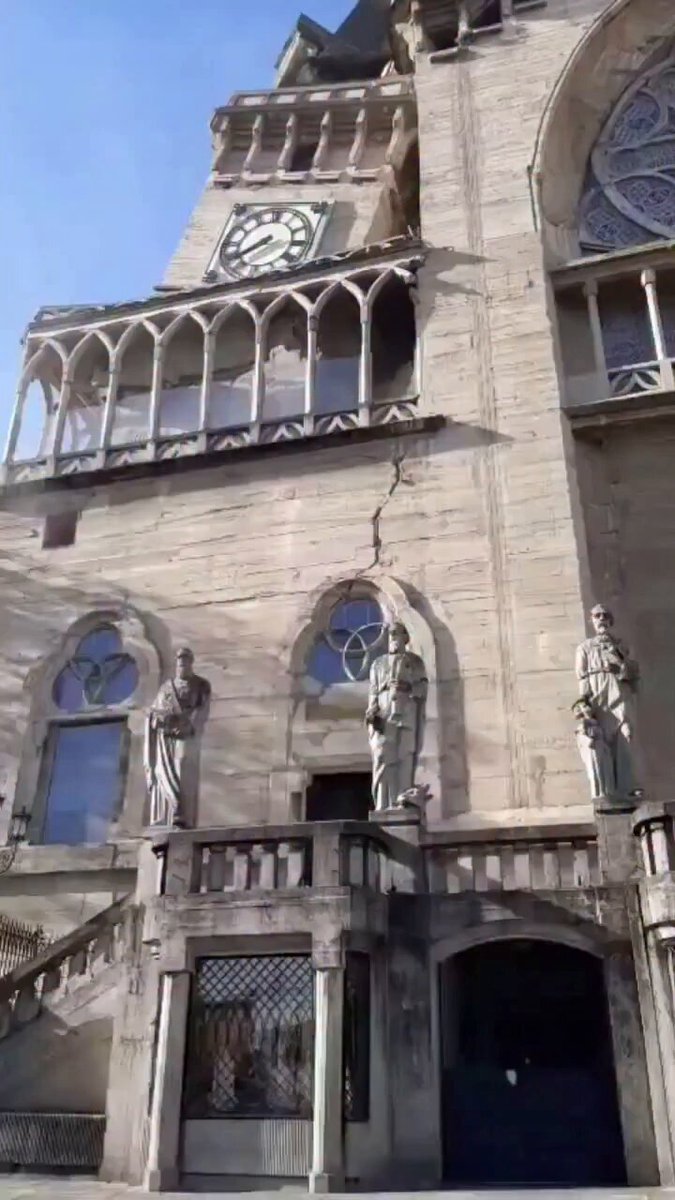 Nearly 100-year-old church crumbles as deadly 7.4-magnitude earthquake rocks Colombia