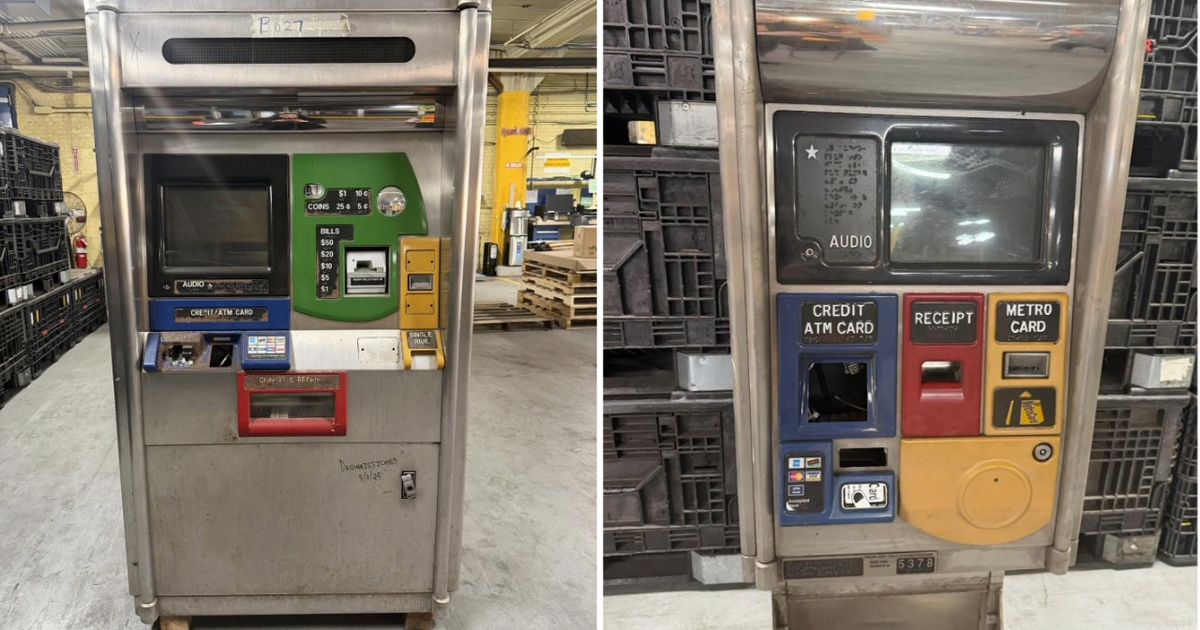 MetroCard vending machine designed for NYC Transit