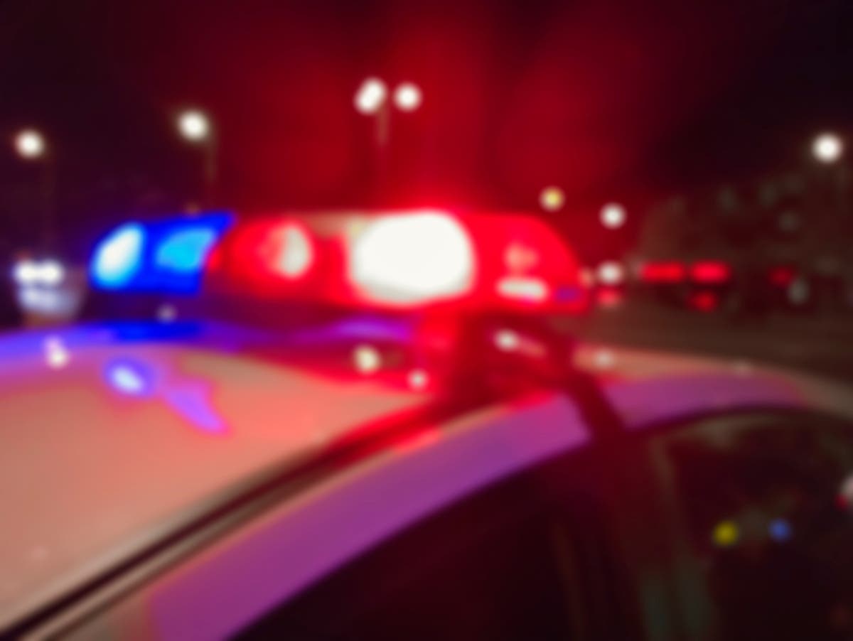 Los Angeles Fire Department officials responding to the blaze
