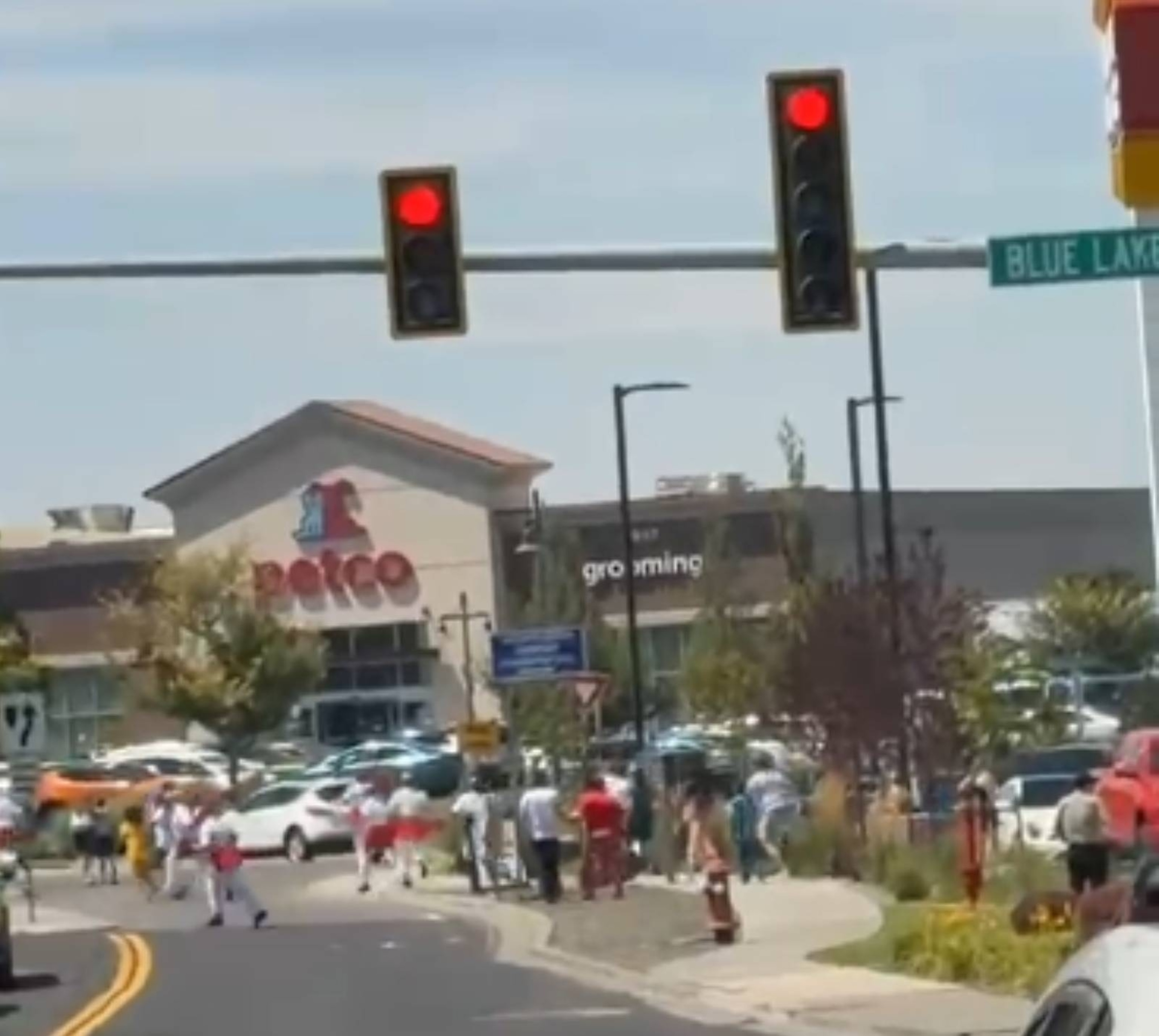 Witnesses and customers fleeing the In-N-Out parking lot during the shooting