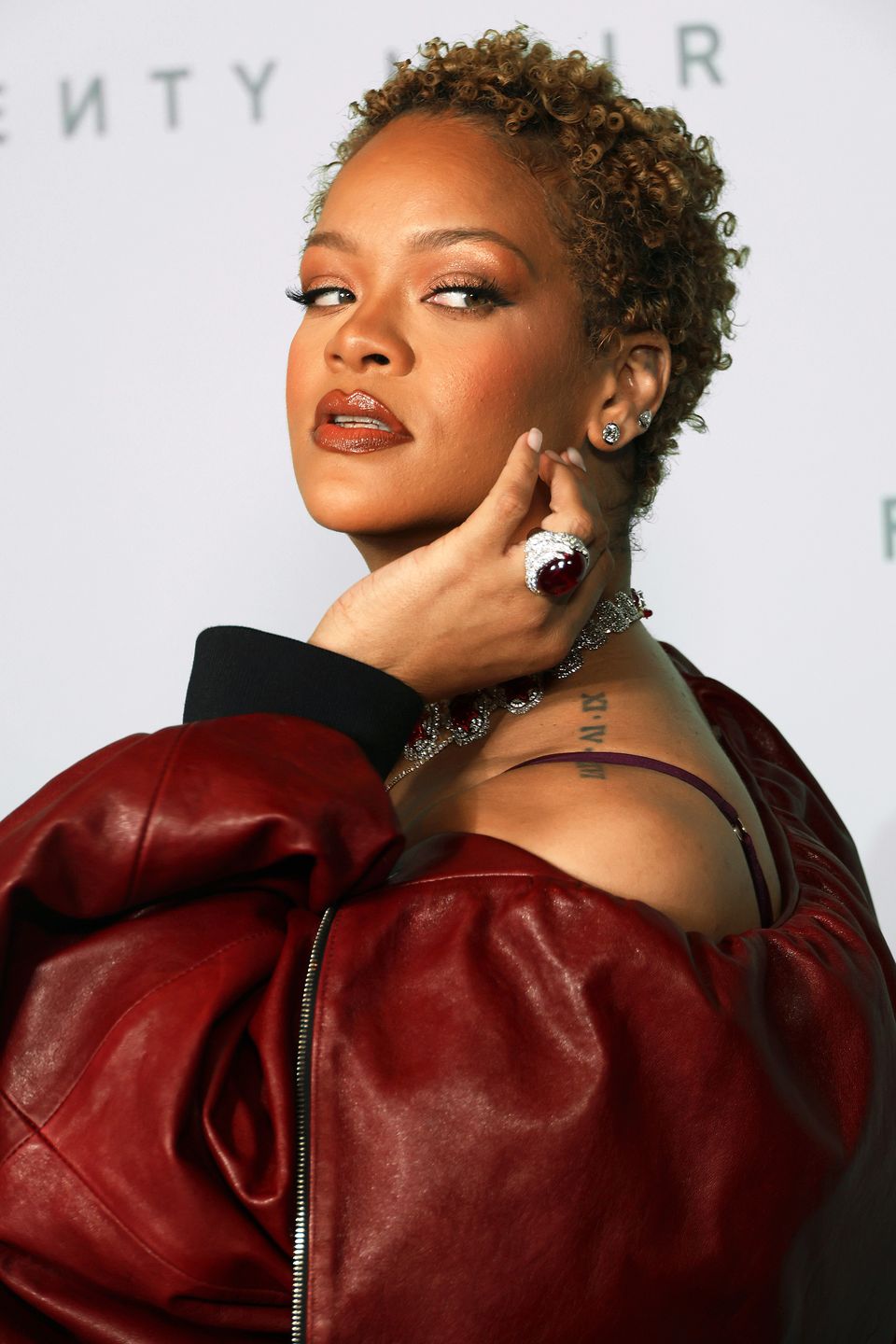 Rihanna stops traffic in racy lace lingerie and diamonds