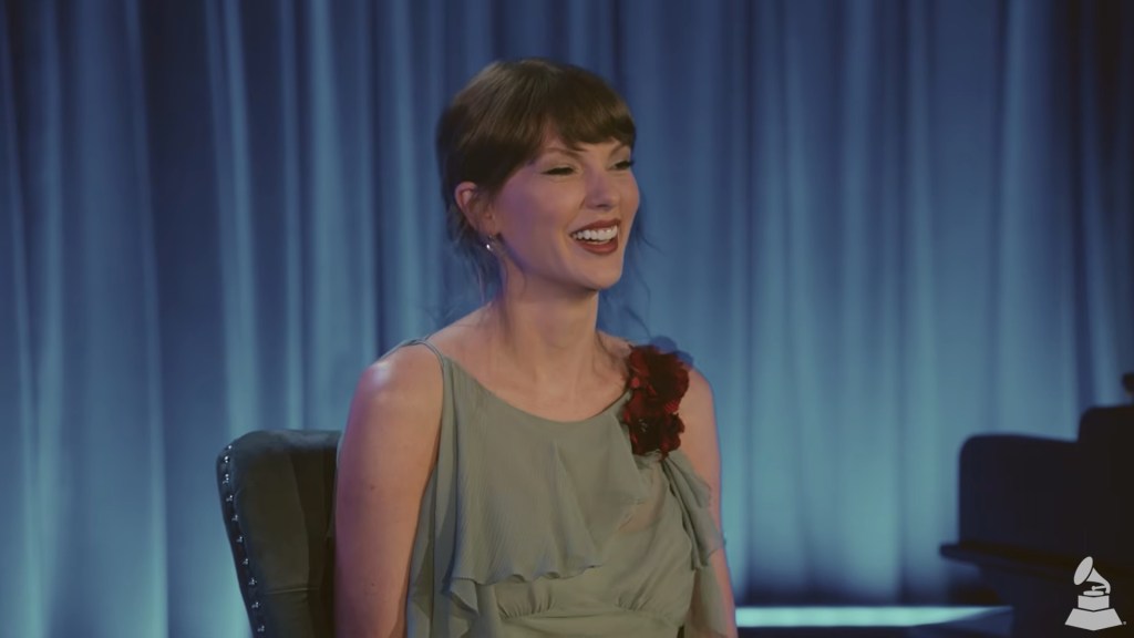 Taylor Swift’s Grammy Museum dress sure looks like an Easter egg