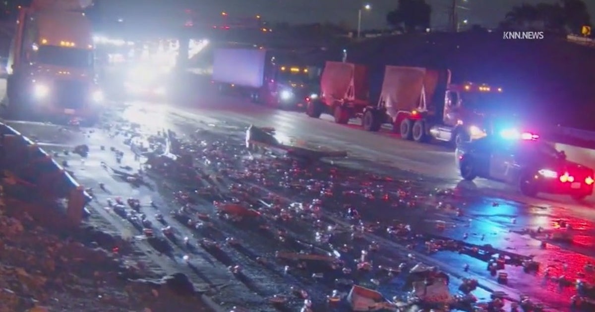 Chaos on major California freeway as pedestrian mowed down leading to mass congestion