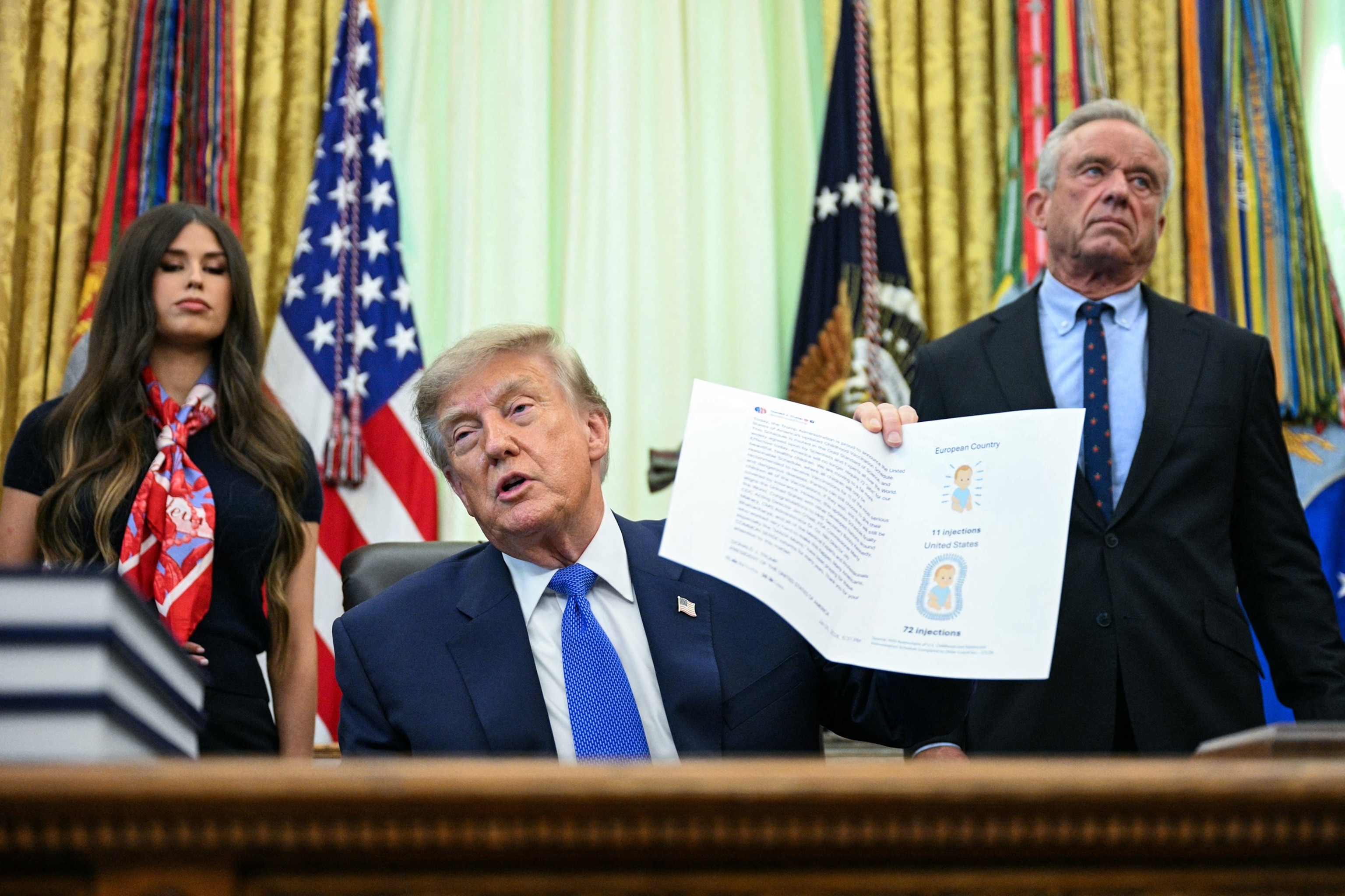 Trump signs childhood immunization executive order to limit shots — claims MMR vaccine can be ‘quite lethal’