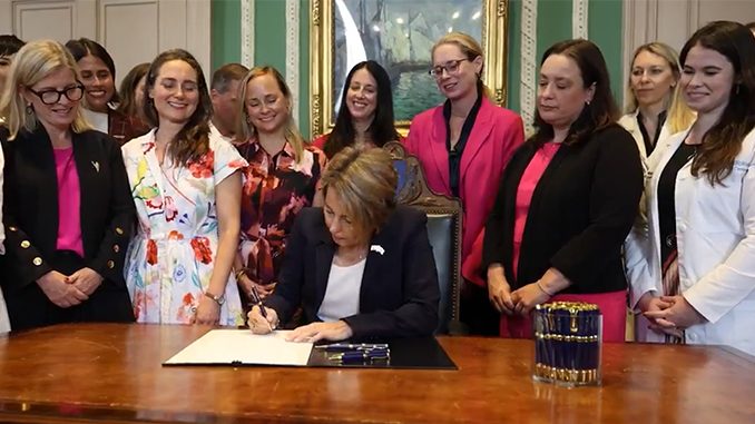 Massachusetts Gov Maura Healey signs bill allowing abortions up until childbirth