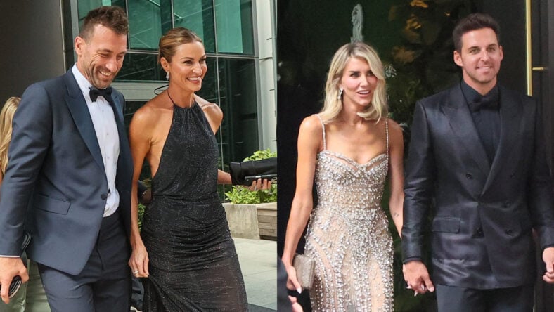 Taylor Swift and Travis Kelce on their wedding day at Madison Square Garden in July