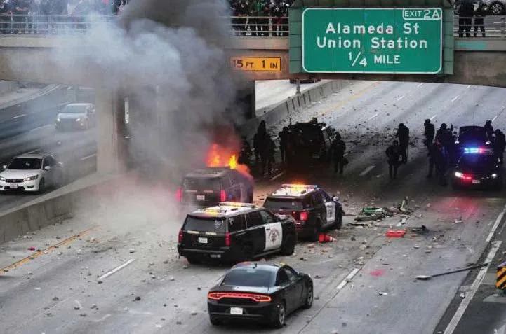 Illegal migrant who sprayed lighter fluid on burning cop car in wild anti-ICE riot learns fate
