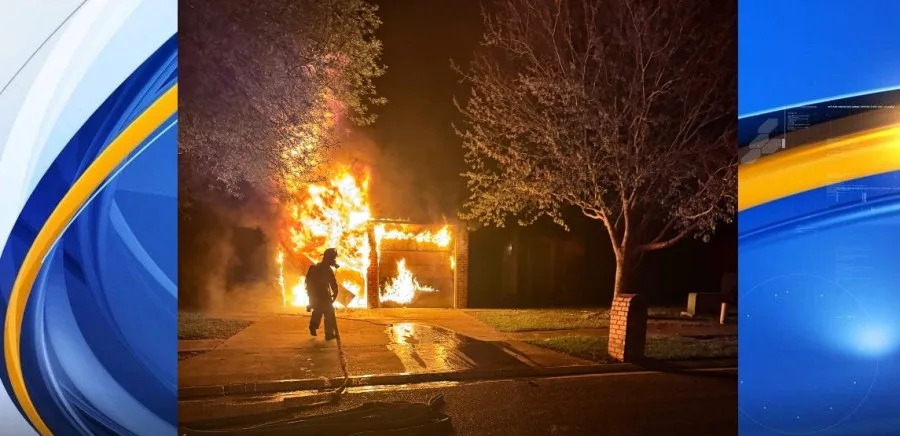 The Kaiser Estate at 940 Reliez Station Lane in Lafayette during the fire.