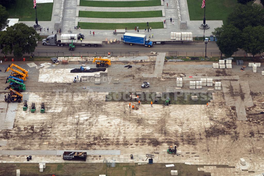 Trump blames vandals for dead grass on National Mall where he hosted 4th of July celebration