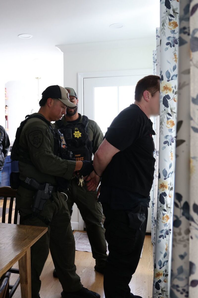 Moment disgusting perv is nabbed by San Francisco cops in vile child sex chatroom sting