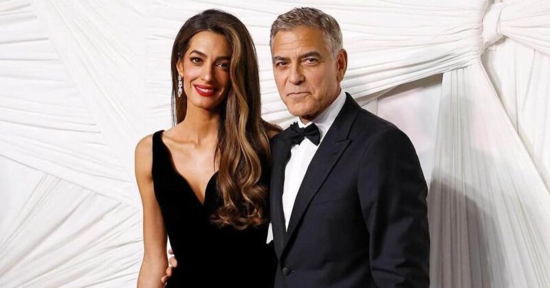 George and Amal Clooney step out with rarely seen twins, Ella and Alexander, at charity event