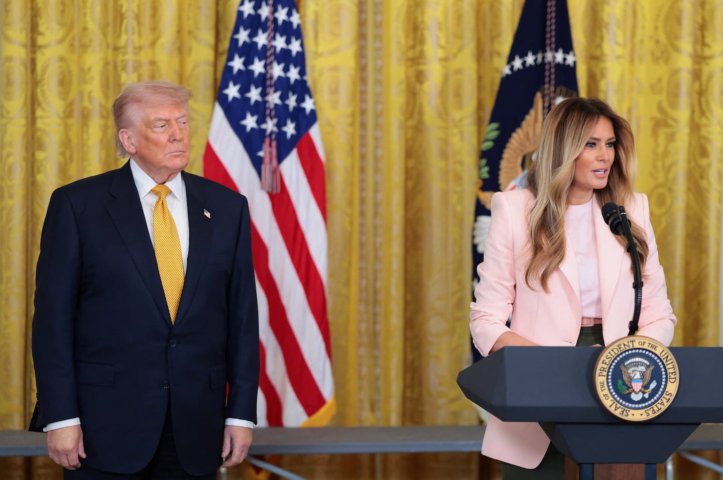 Melania Trump laughs off reports of her disappearance: ‘I heard you missed me’