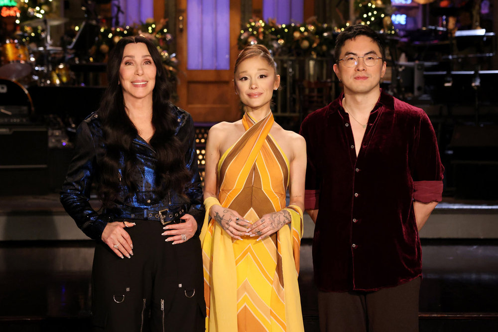 Bowen Yang in his farewell sketch during his final SNL episode in December 2025.