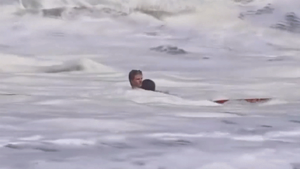 Teen lifeguard reveals near-death battle to save boy from crushing California waves