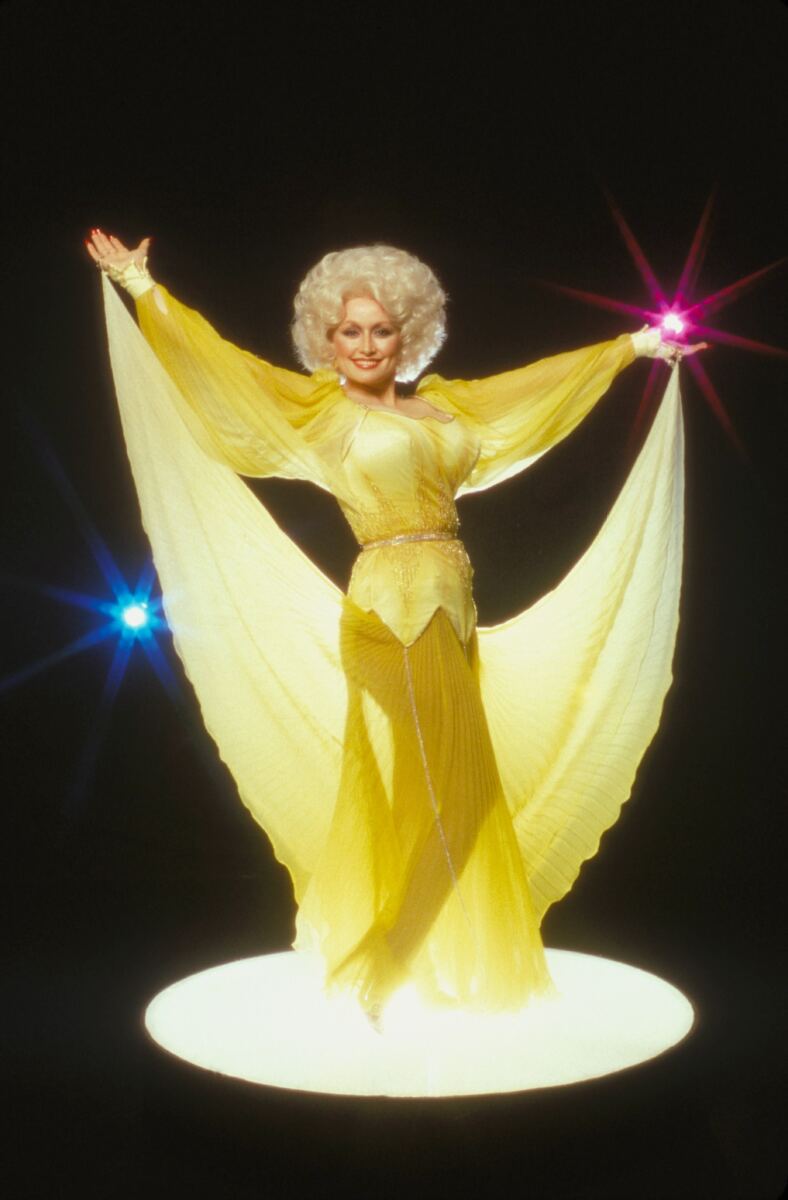 Dolly Parton’s big hair and bedazzled looks made her a fashion icon