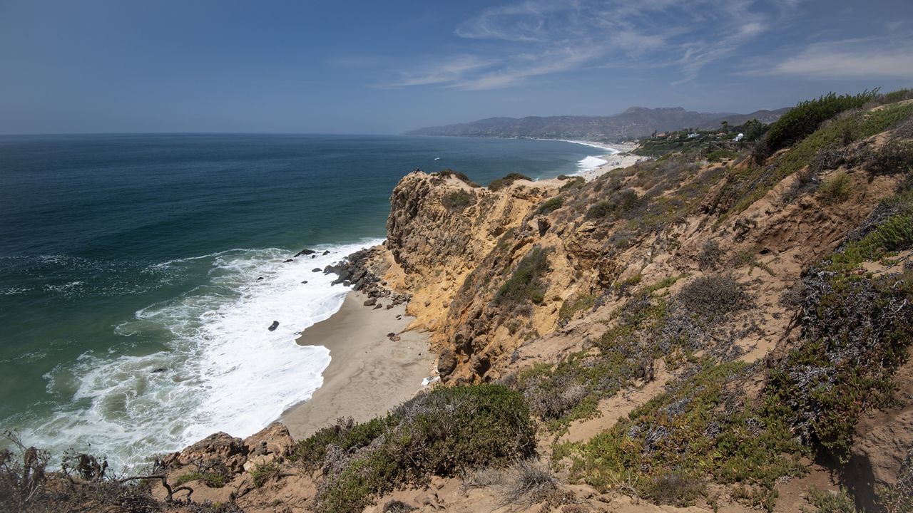 Malibu coastal erosion at Point Dume Beach