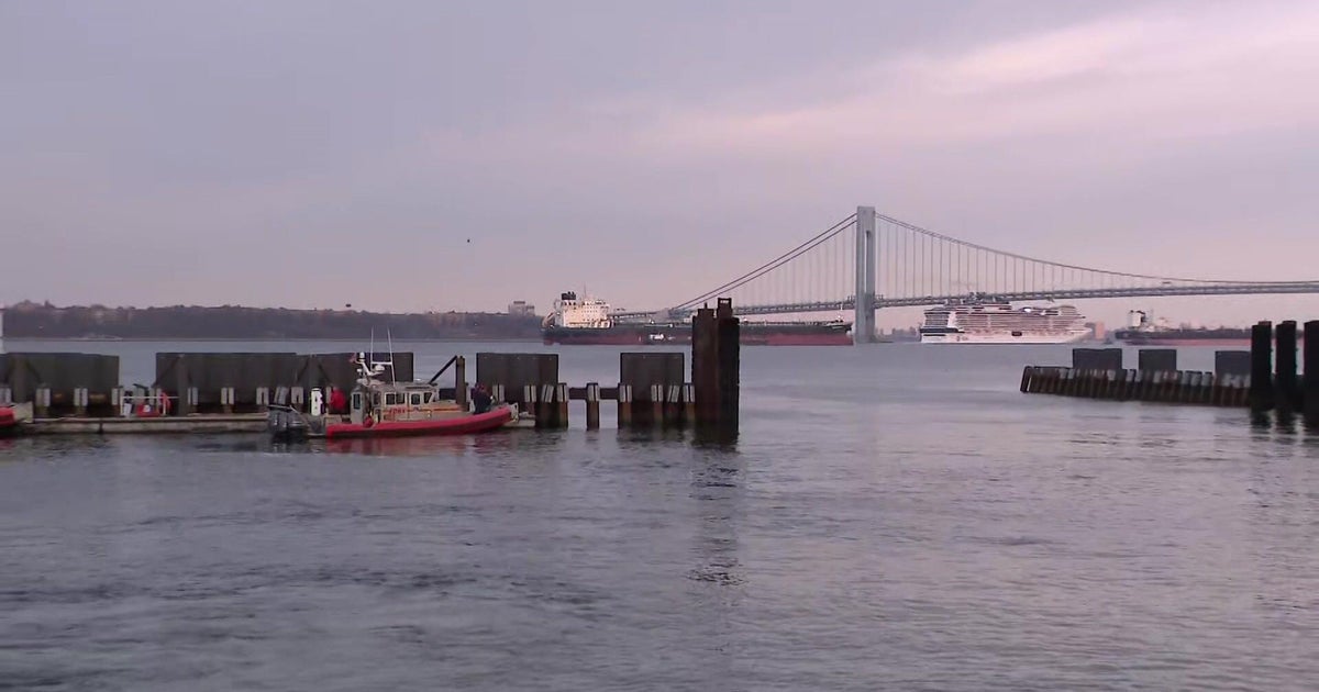 NYPD divers responding to water rescue near Liberty Island