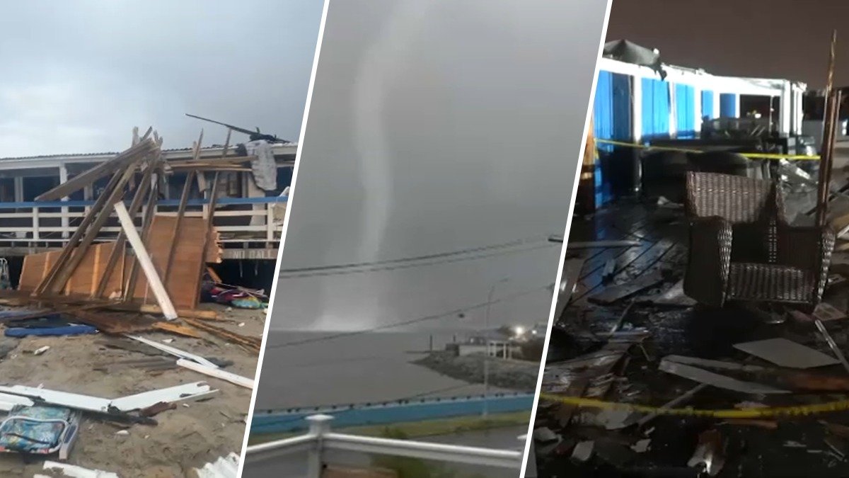 Tornado tears through Long Island beach club in insane video