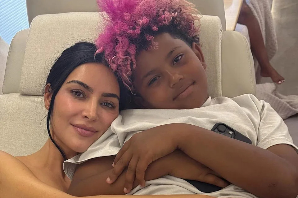 Kim Kardashian and Kanye West’s 10 year old son Saint makes his Instagram debut