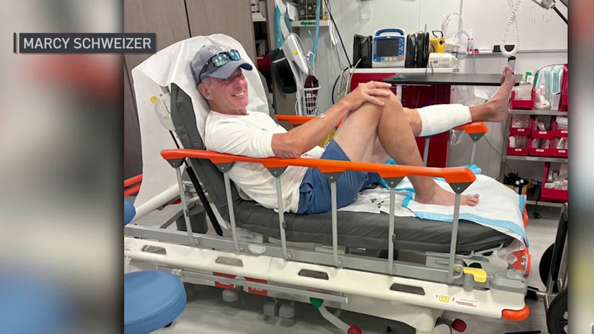 Anniversary from hell! Shark turns dream Bahamas trip into bloodbath