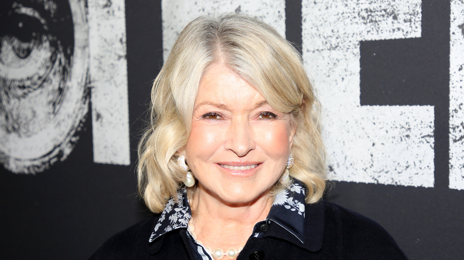 Martha Stewart in her home at her skincare and beauty station