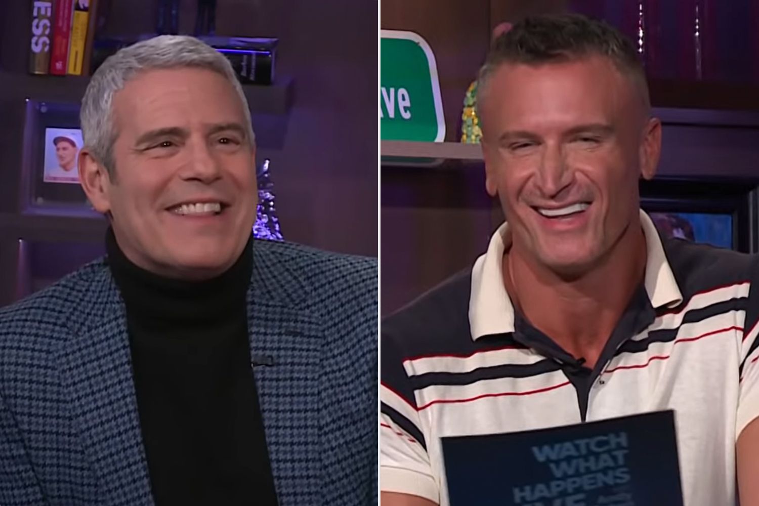 The two men at a social event, showing their relationship after going public