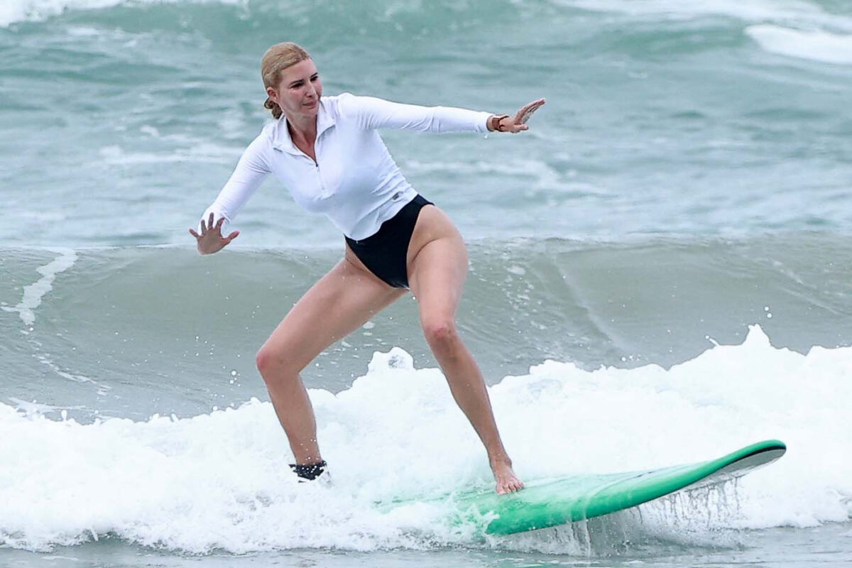 Ivanka Trump shows off surfing skills during family Costa Rica trip