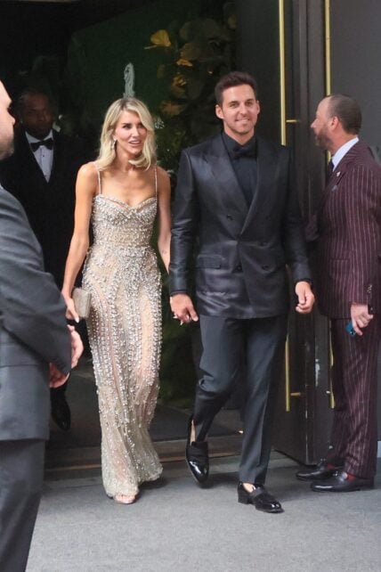 Charissa Thompson’s bejeweled dress for Taylor Swift and Travis Kelce’s wedding left her arms ‘bleeding’