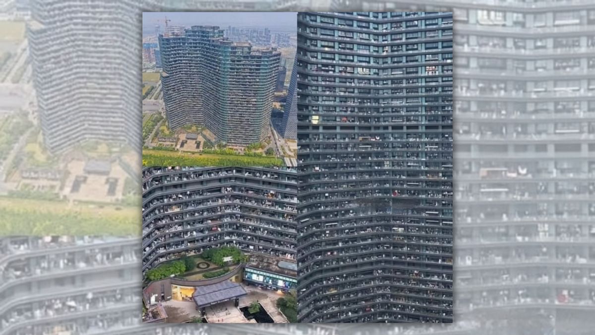 Man visits chilling 'Black Mirror' building complex where 20,000 people live to show what it's really like