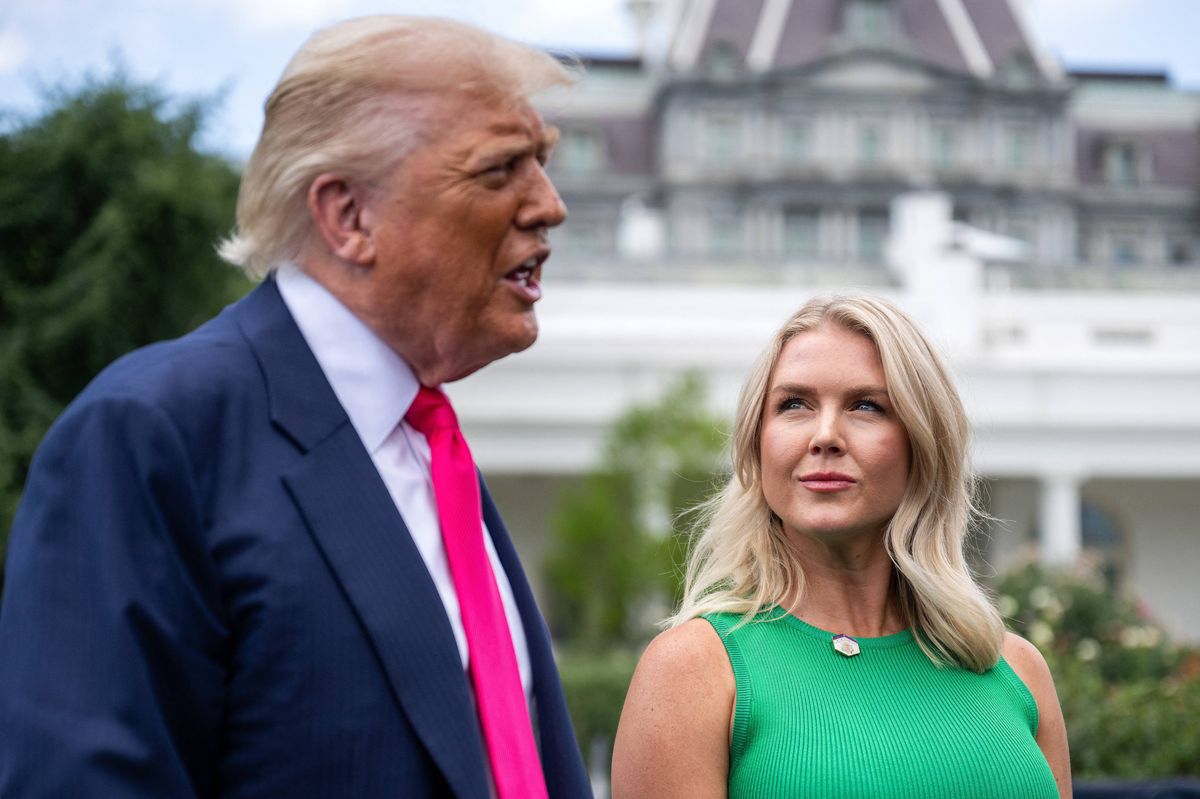 Trump's 'human printer' Natalie Harp given new nickname after eye-opening video shows how she serves him