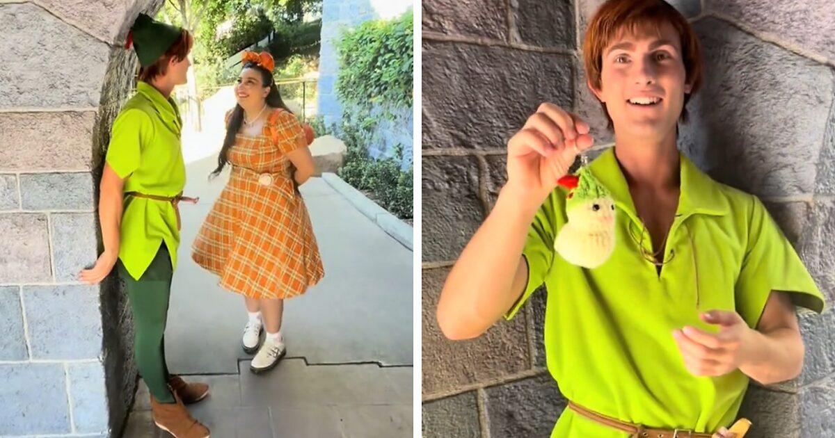 ‘Disney adult’ accused of stalking park’s Peter Pan actors creeps out audiences in viral video: ‘He f—king hates you’