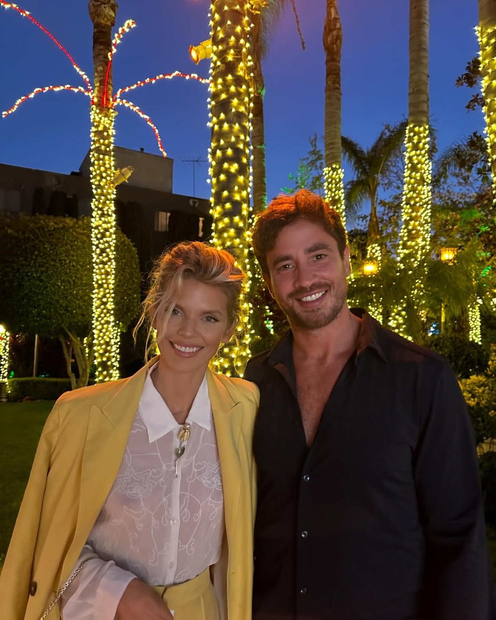 AnnaLynne McCord at a Days of Our Lives event with her fiancé Danny Cipriani.