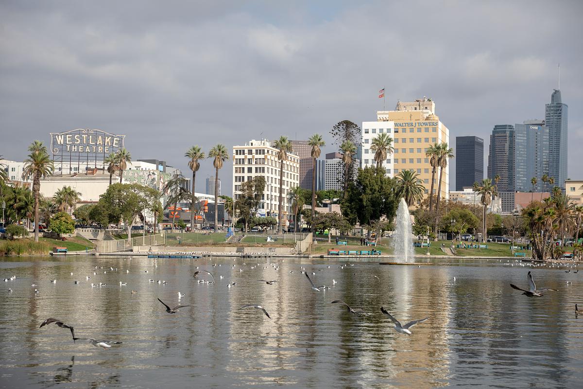 Moment crazed half-naked woman dragged from notorious LA lake by cops