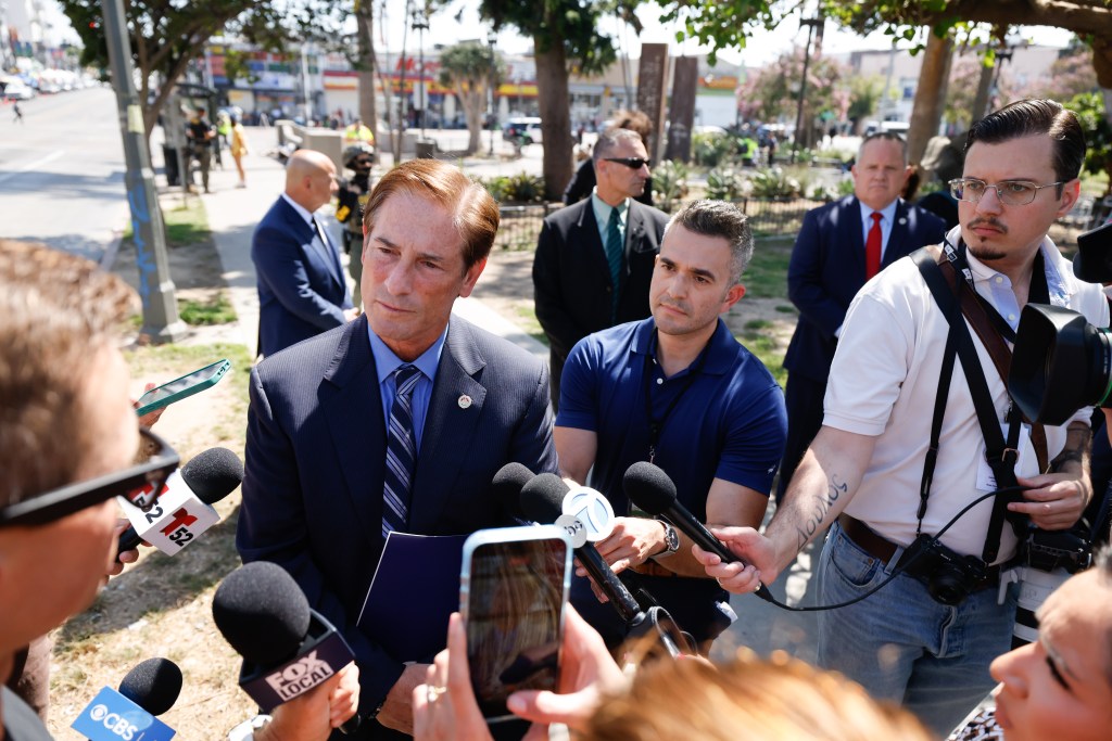 LA’s top prosecutor hosts picnic in notorious LA park as police ramp up sweeps in crime-ridden green space