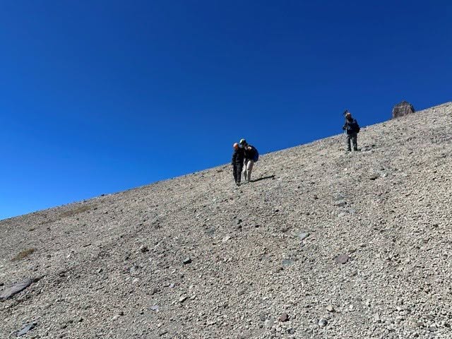 Friends trapped 11,000ft up notoriously dangerous California volcano after moronic mistake