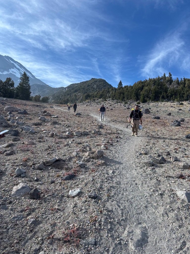 Friends trapped 11,000ft up notoriously dangerous California volcano after moronic mistake