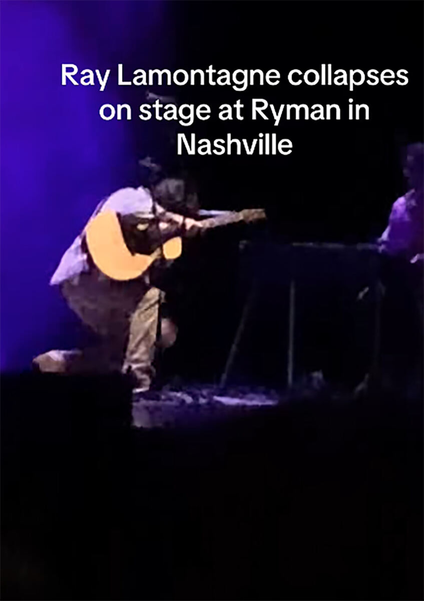 Grammy-winning singer collapses on stage during Nashville performance