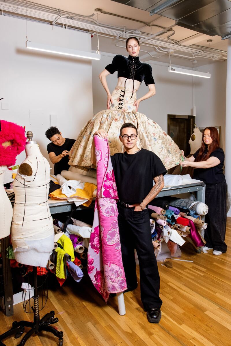 Christian Siriano on designing pregnant Kaley Cuoco’s cutout gown for Emmys 2026: ‘She still wanted to be sexy’