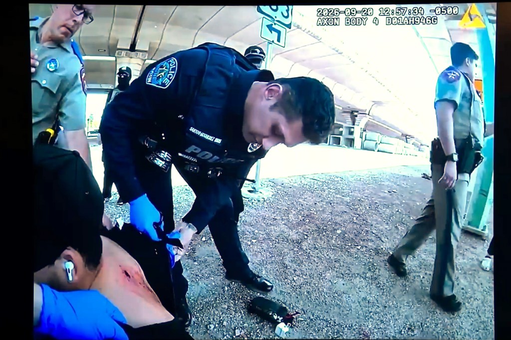Bodycam footage captures moments after ICE shooting of Venezuelan migrant in Austin